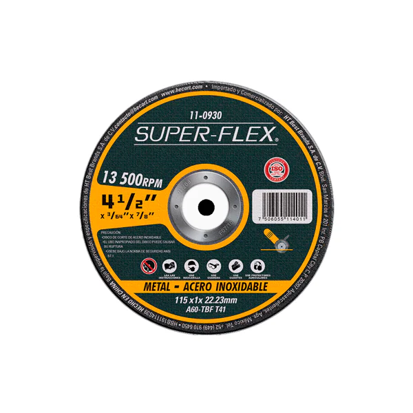 Disco Laminado Flap 4x1/2 pulgada Grano 40 HT Hecort
