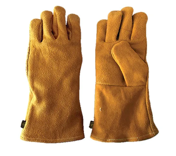 Guantes de Soldador con Forro Térmico 14 pulgadas Rojo HT Hecort